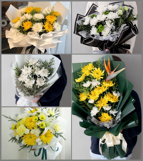 四川成都彭州市濛阳镇伏龙社区白事花束代送